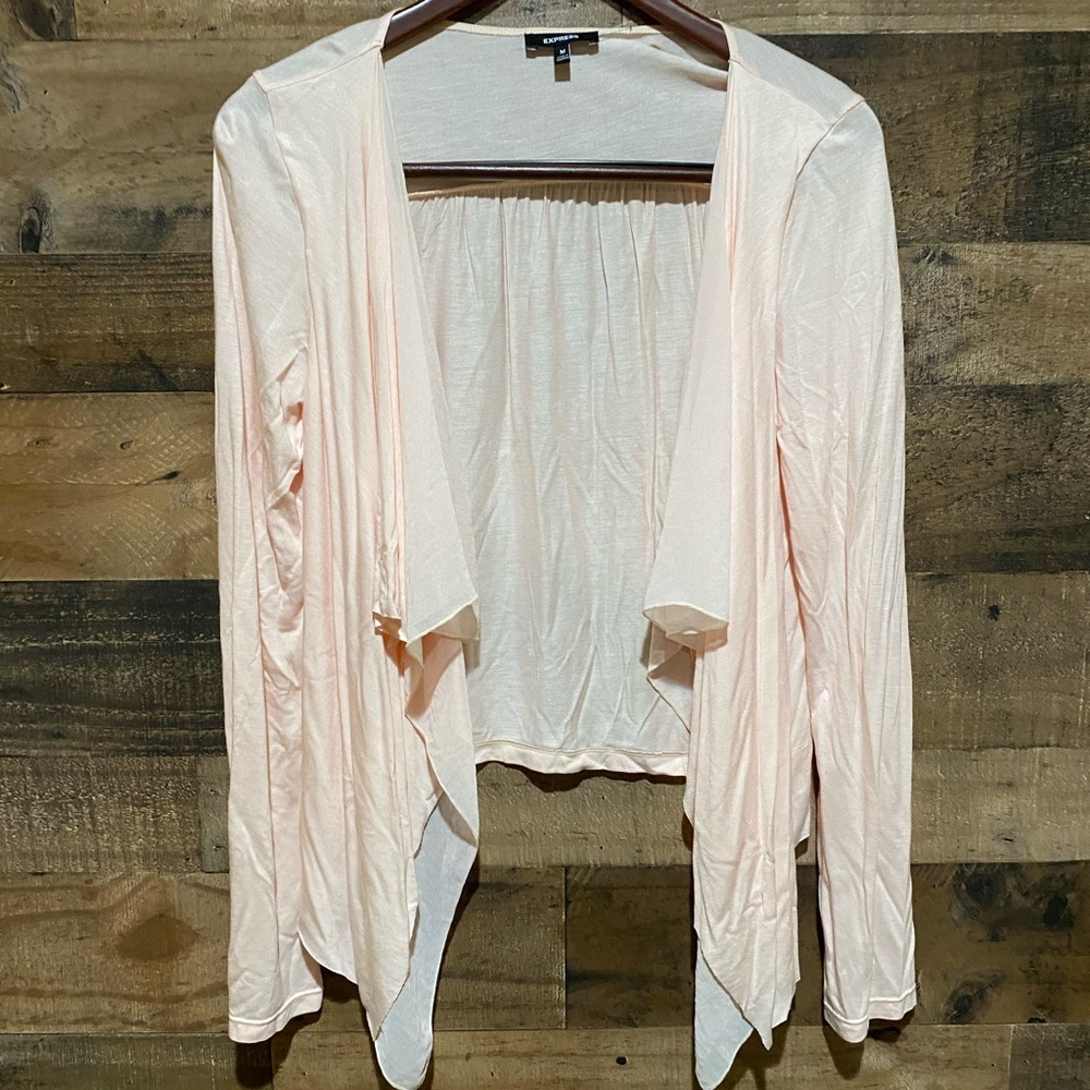 Express pink cardigan medium